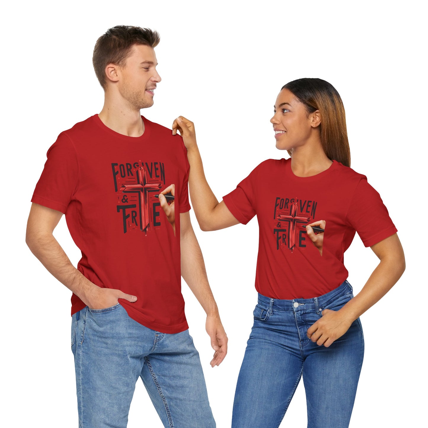 Forgiven & True Inspirational Unisex Jersey Tee