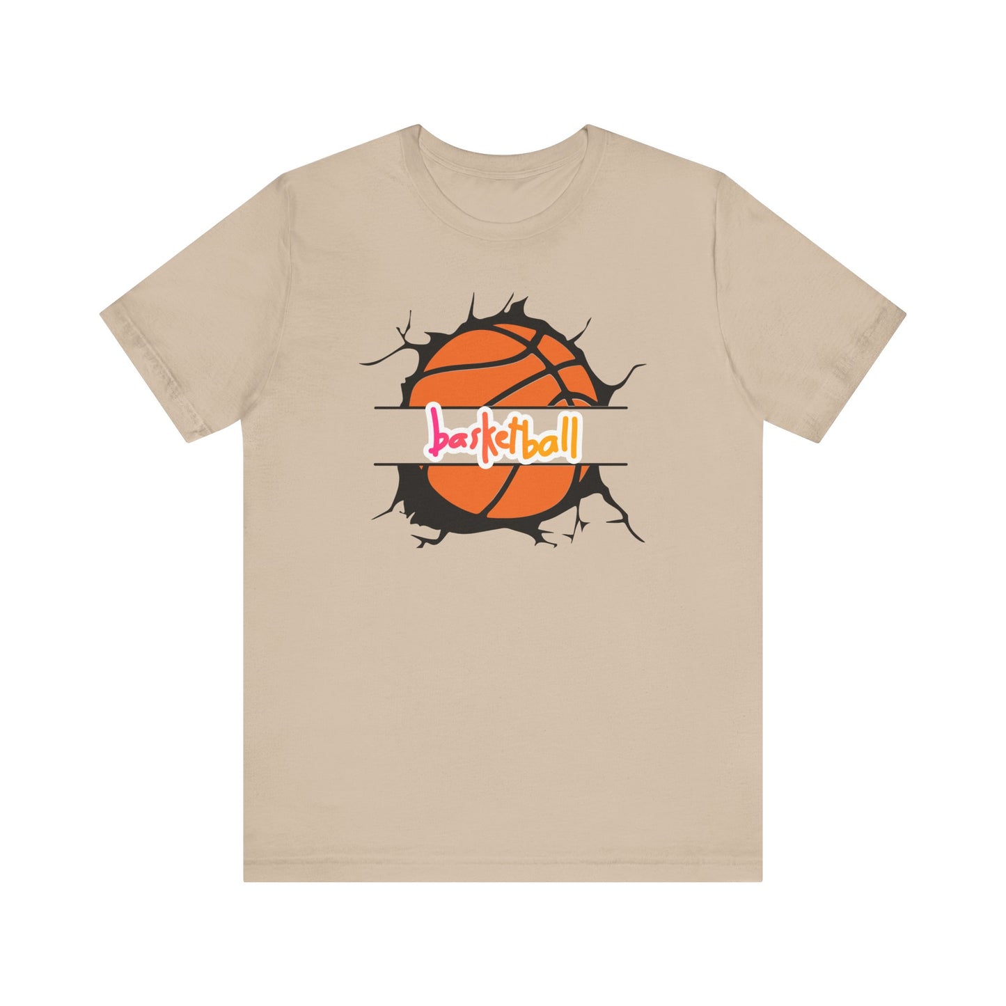 T-shirt à manches courtes en jersey unisexe BASKETBALL