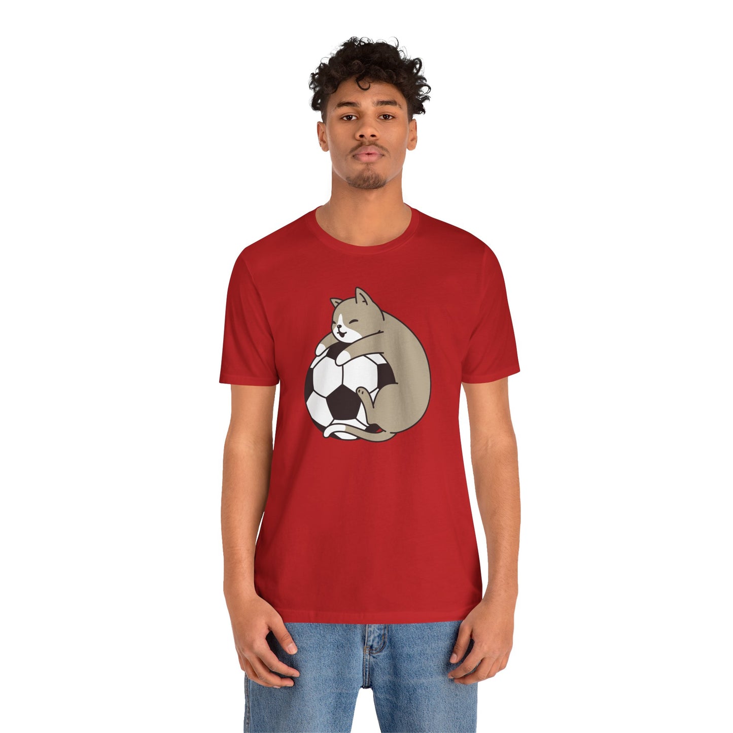 T-shirt de football Cat Hug