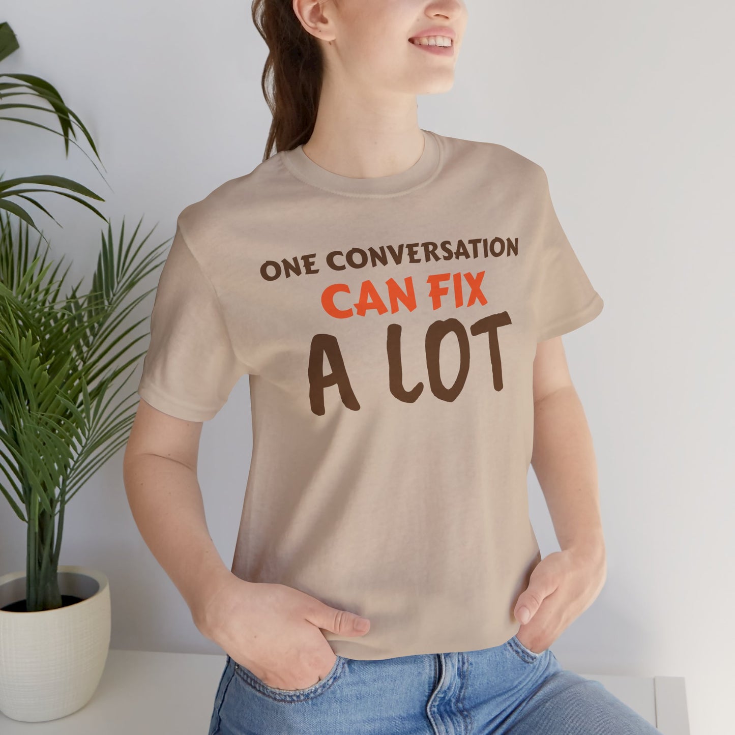 Inspirational Conversation T-Shirt for Mental Health Awareness