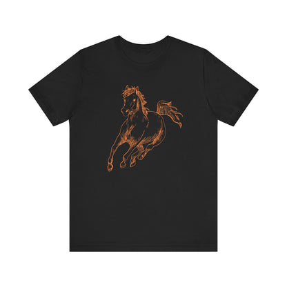 Express Delivery Unisex Jersey Tee with Horses Print