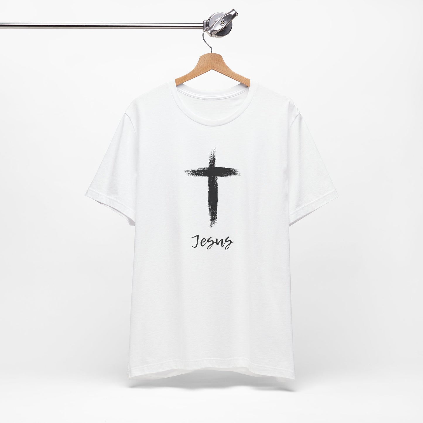 Faith Inspired Unisex Short Sleeve Tee - 'Jesus' Cross Design