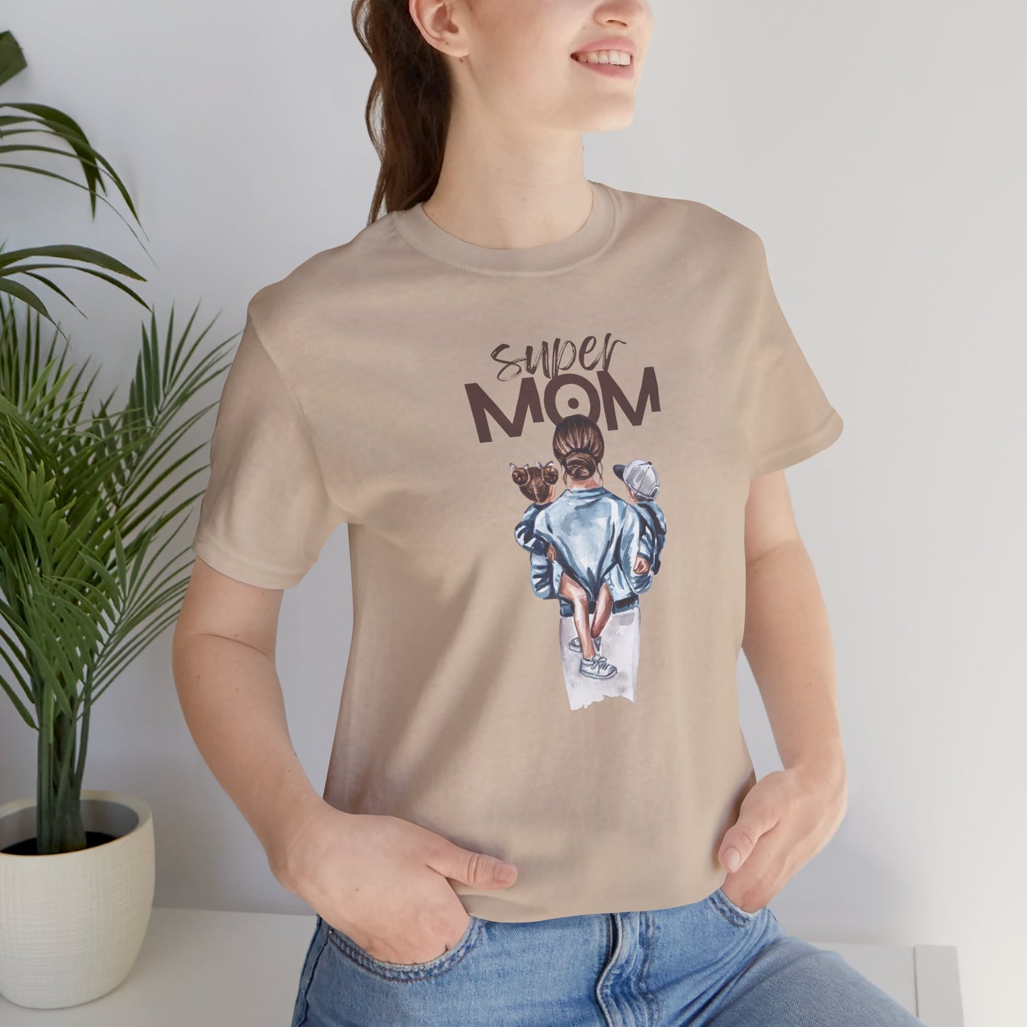 Super Mom Jersey Tee - Perfect Gift for Mother's Day