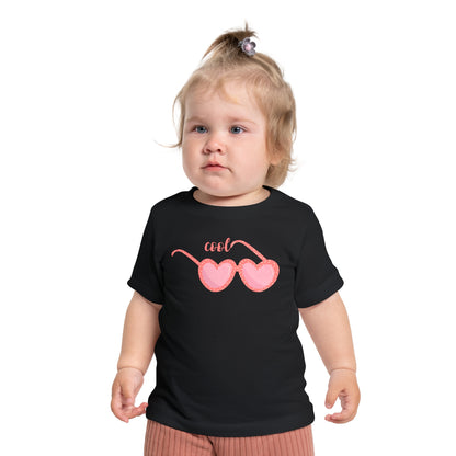 Cool Heart Sunglasses Baby T-Shirt - Cute Summer Wear for Kids