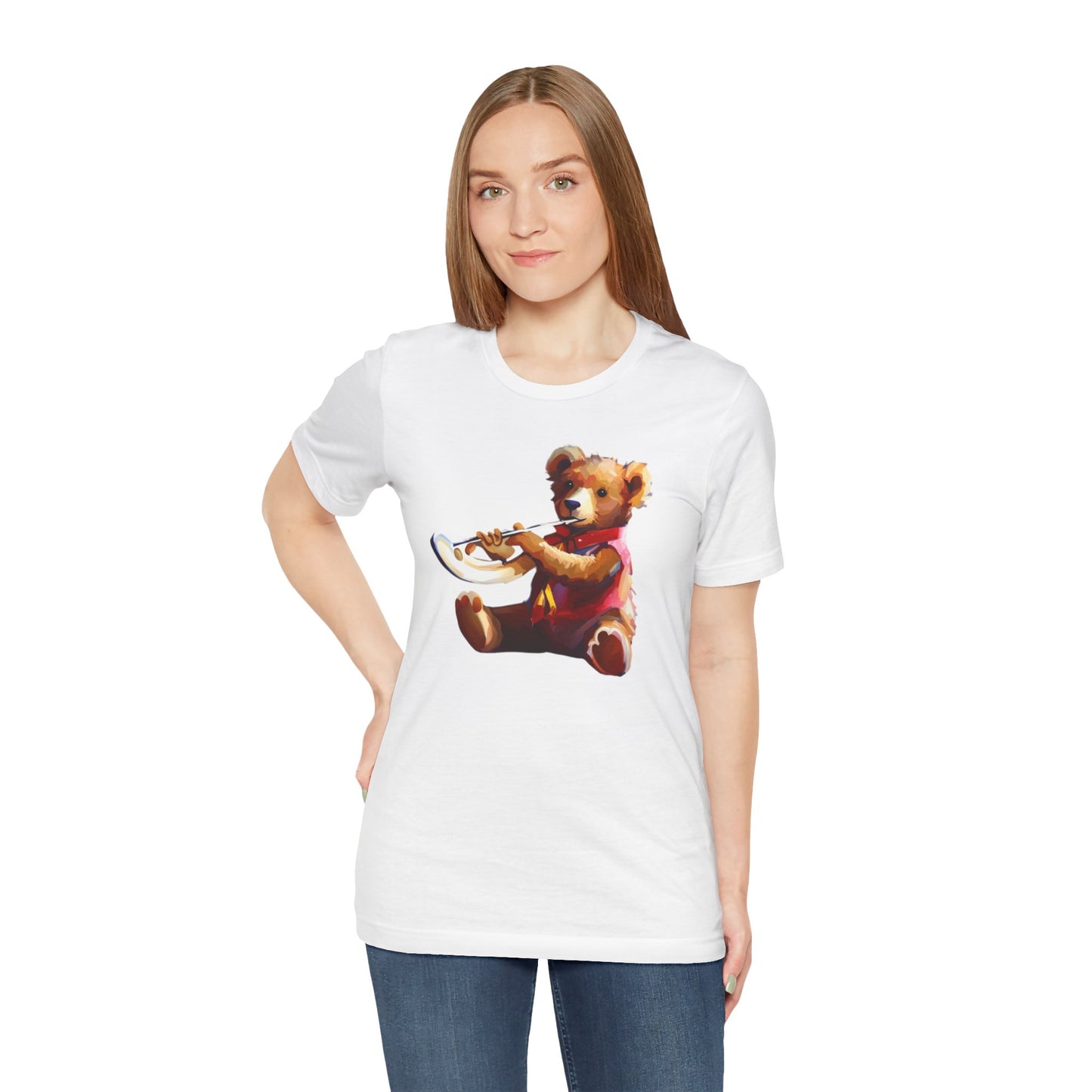 Cute Bear Flute Tee