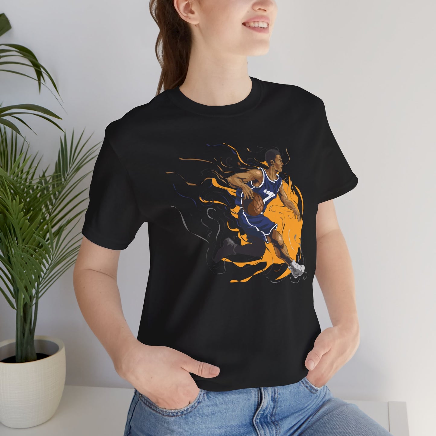 Basketball Fire Unisex Tee