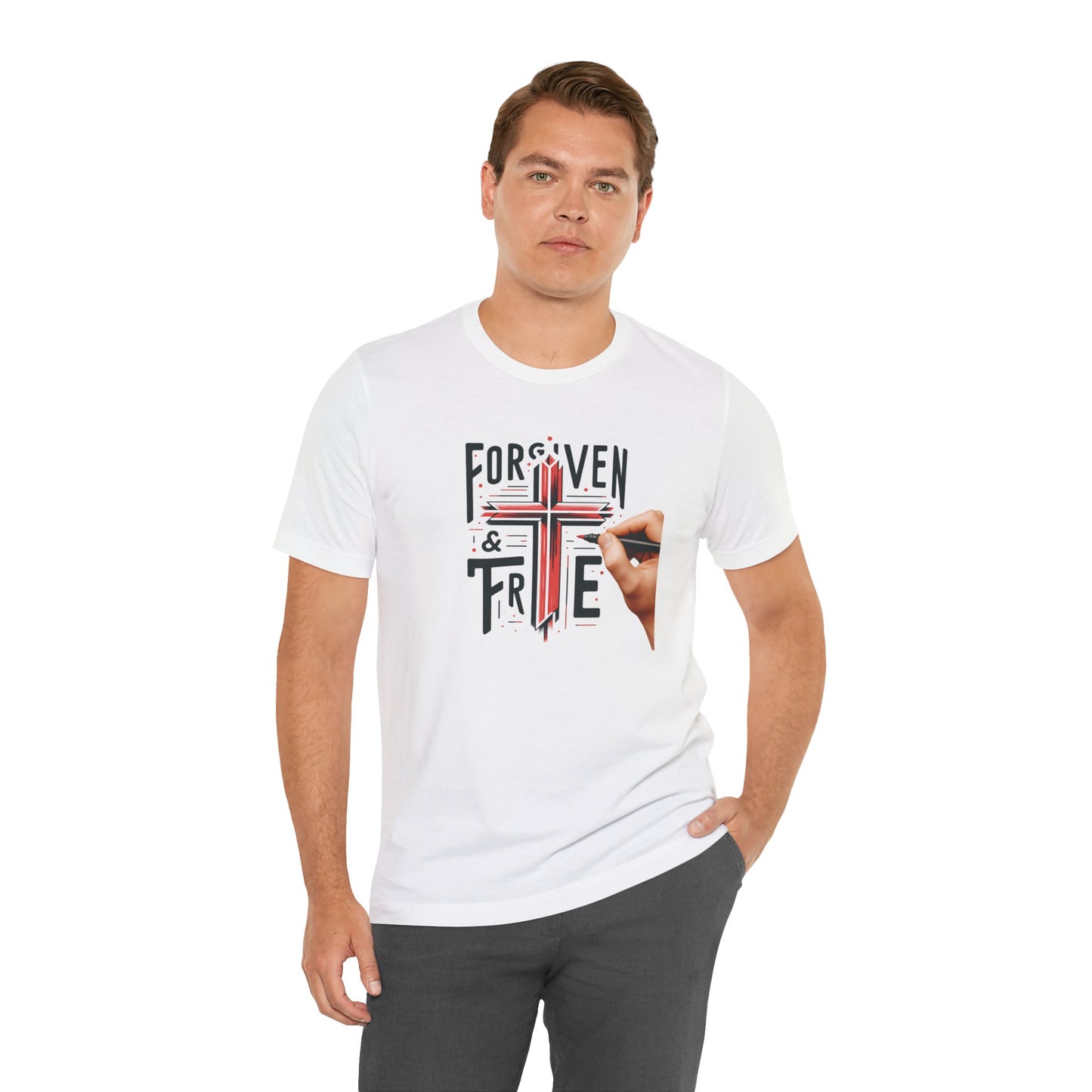 Forgiven & True Inspirational Unisex Jersey Tee