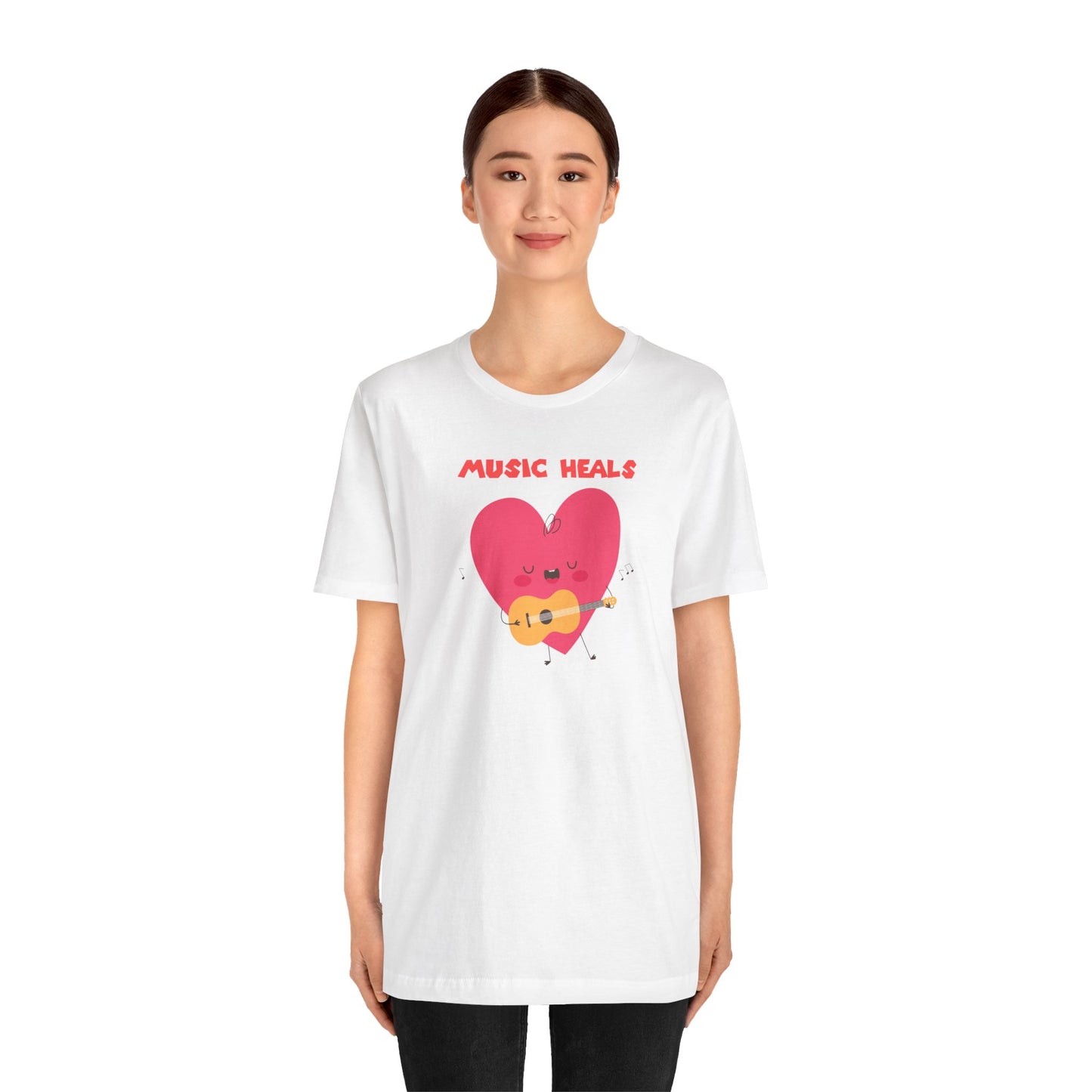 MUSIC HEALS Unisex Tee - Express Delivery Available - Gift Idea