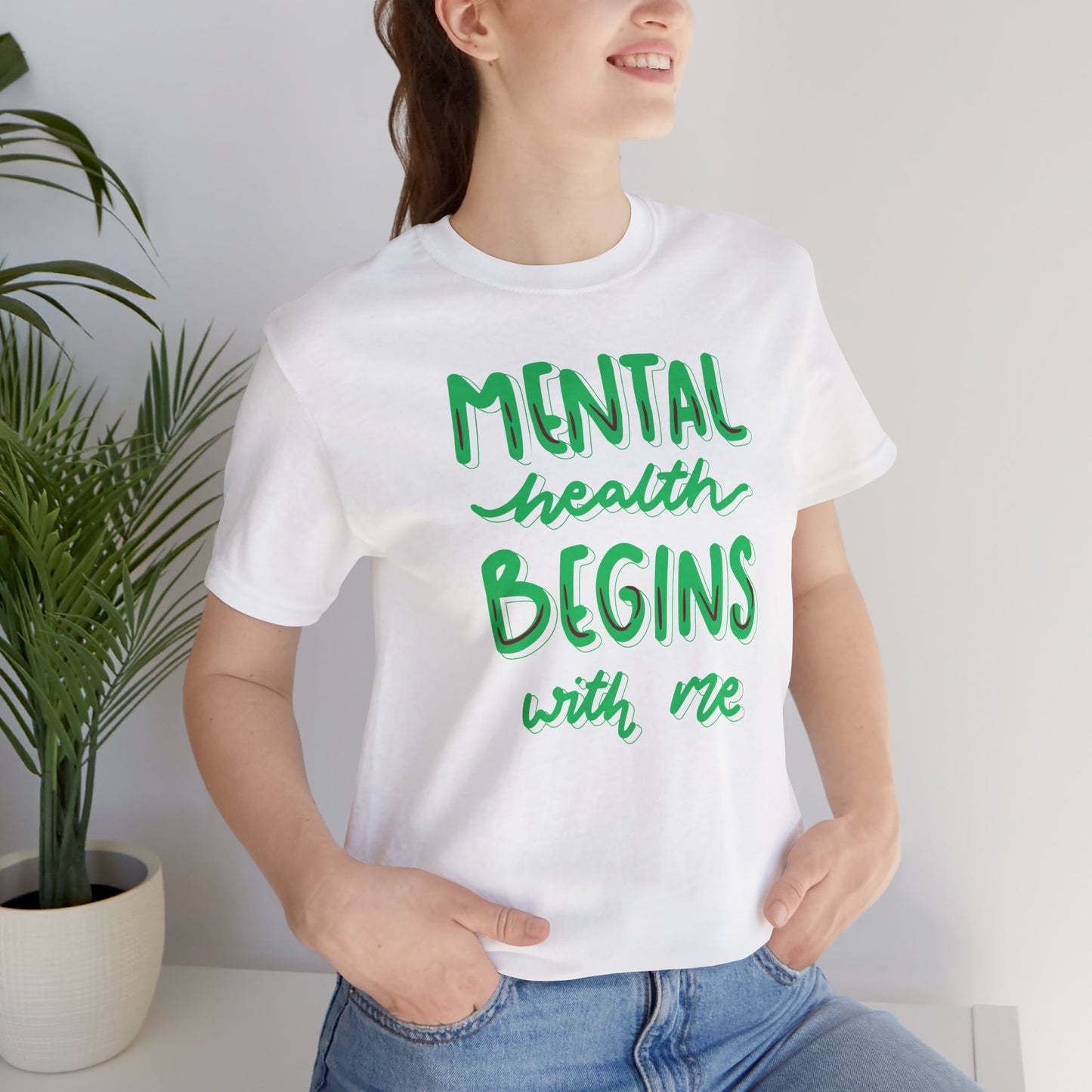 Camiseta unisex de salud mental