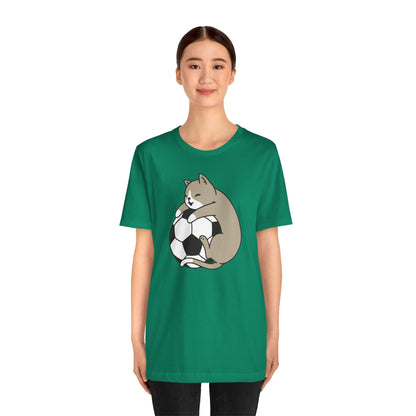 T-shirt de football Cat Hug