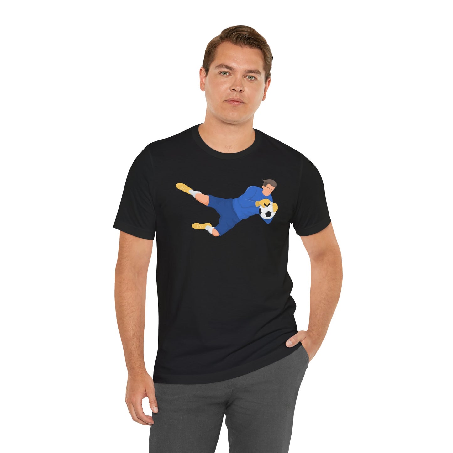 Goalkeeper Soccer Football Unisex Tee - Express Delivery Available