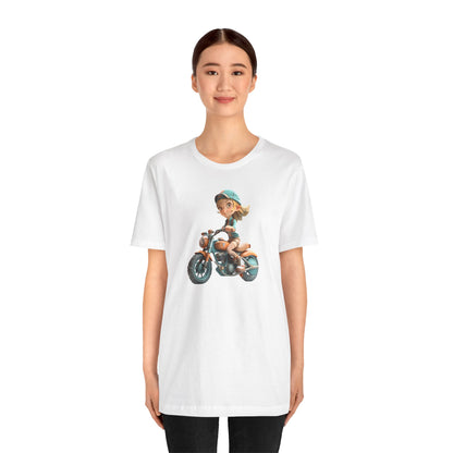 Bike Woman Unisex Tee - Express Delivery Available