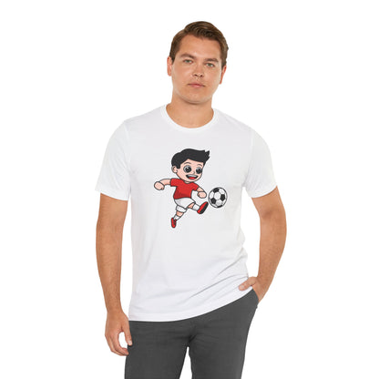 T-shirt unisexe pour garçon de football