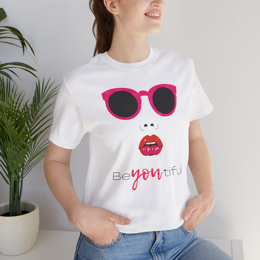 BeYOUtiful Unisex Jersey Tee - Empowering Graphic T-Shirt for Self-Expression