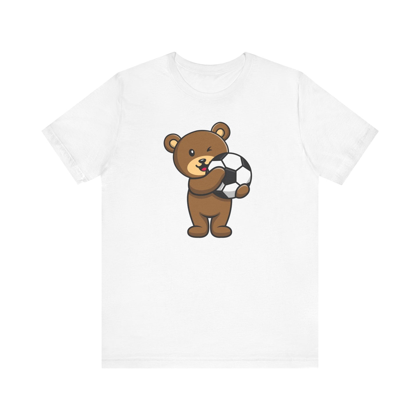 Teddy Bear Football Soccer Unisex Tee