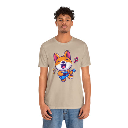 Music Dog Guitar Unisex Tee - Express Delivery Available