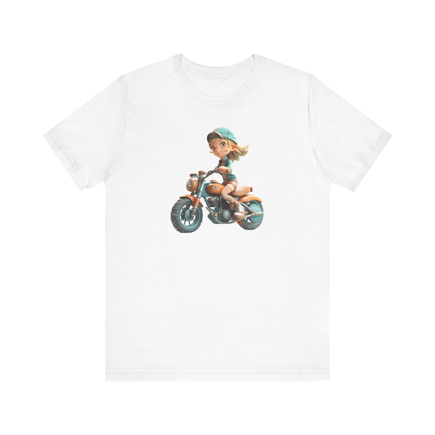 Bike Woman Unisex Tee - Express Delivery Available