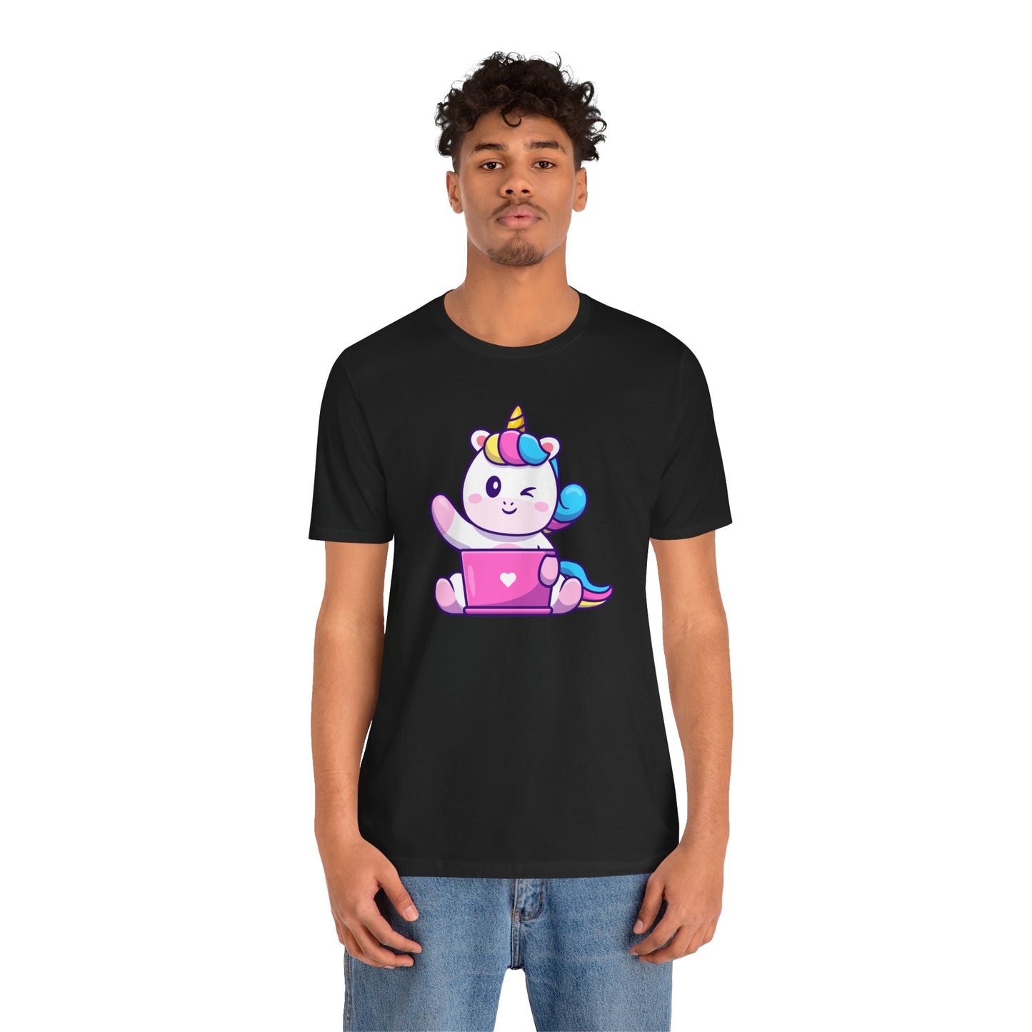 Express Delivery Laptop Teddy Bear Unisex Tee