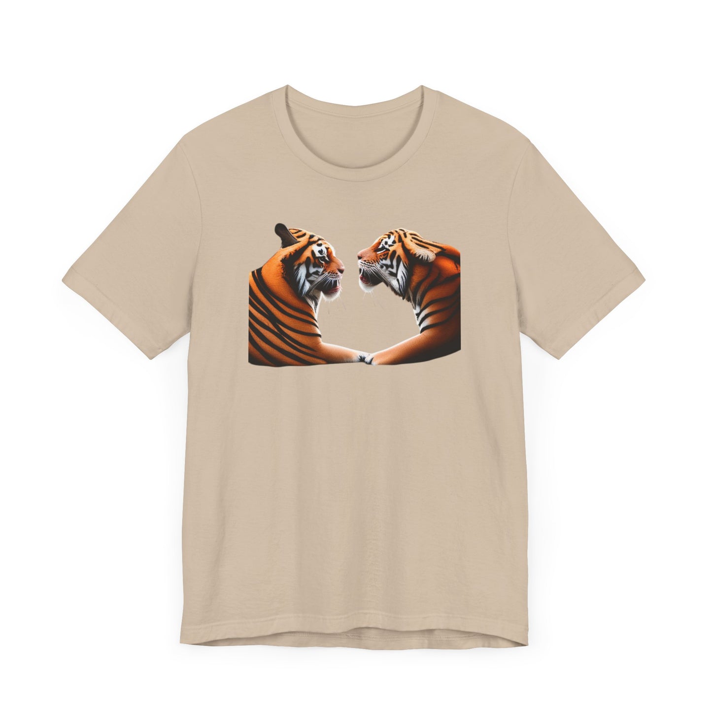 Two tigers Unisex Jersey Short Sleeve Tee