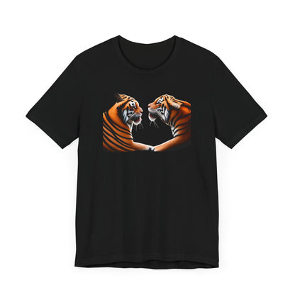 Two tigers Unisex Jersey Short Sleeve Tee