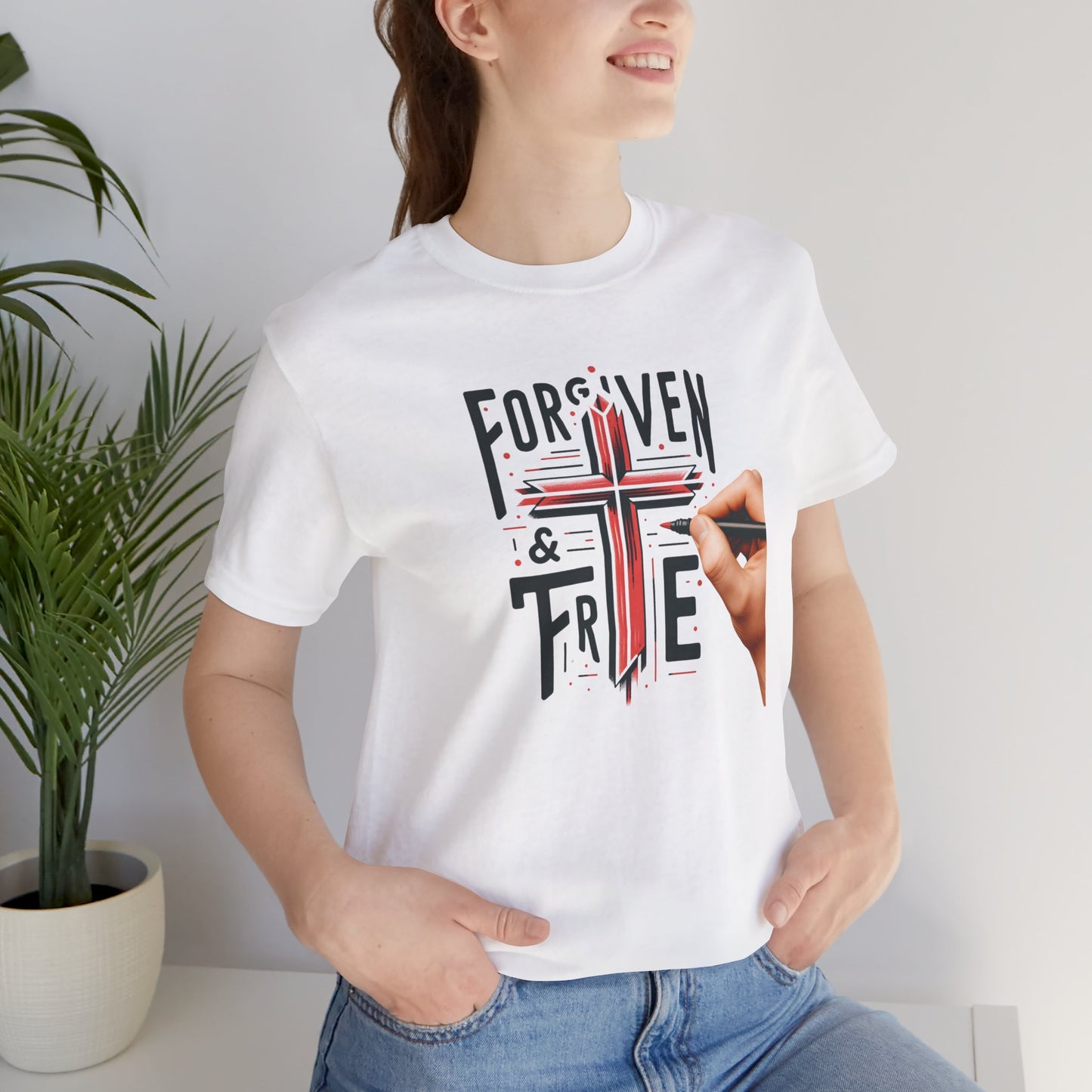 Forgiven & True Inspirational Unisex Jersey Tee