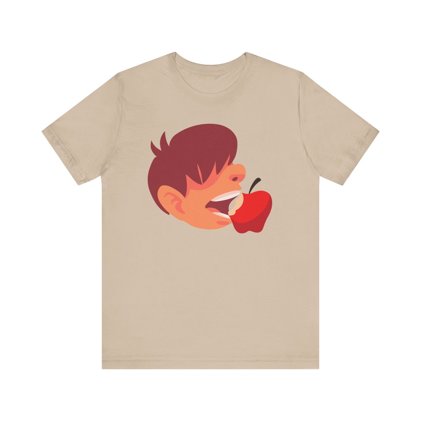 Unisex Tee Express Delivery Boy Eating Apple