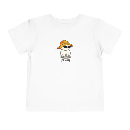 Cool Cat Toddler Short Sleeve Tee - Fun Summer Shirt for Kids