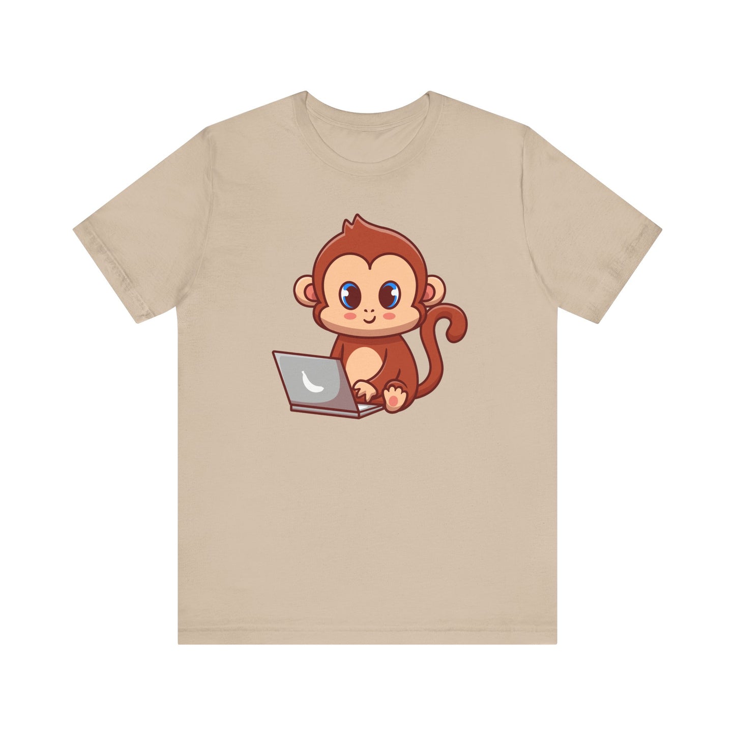 Unisex Tee MONKEY LAPTOP Express Delivery available