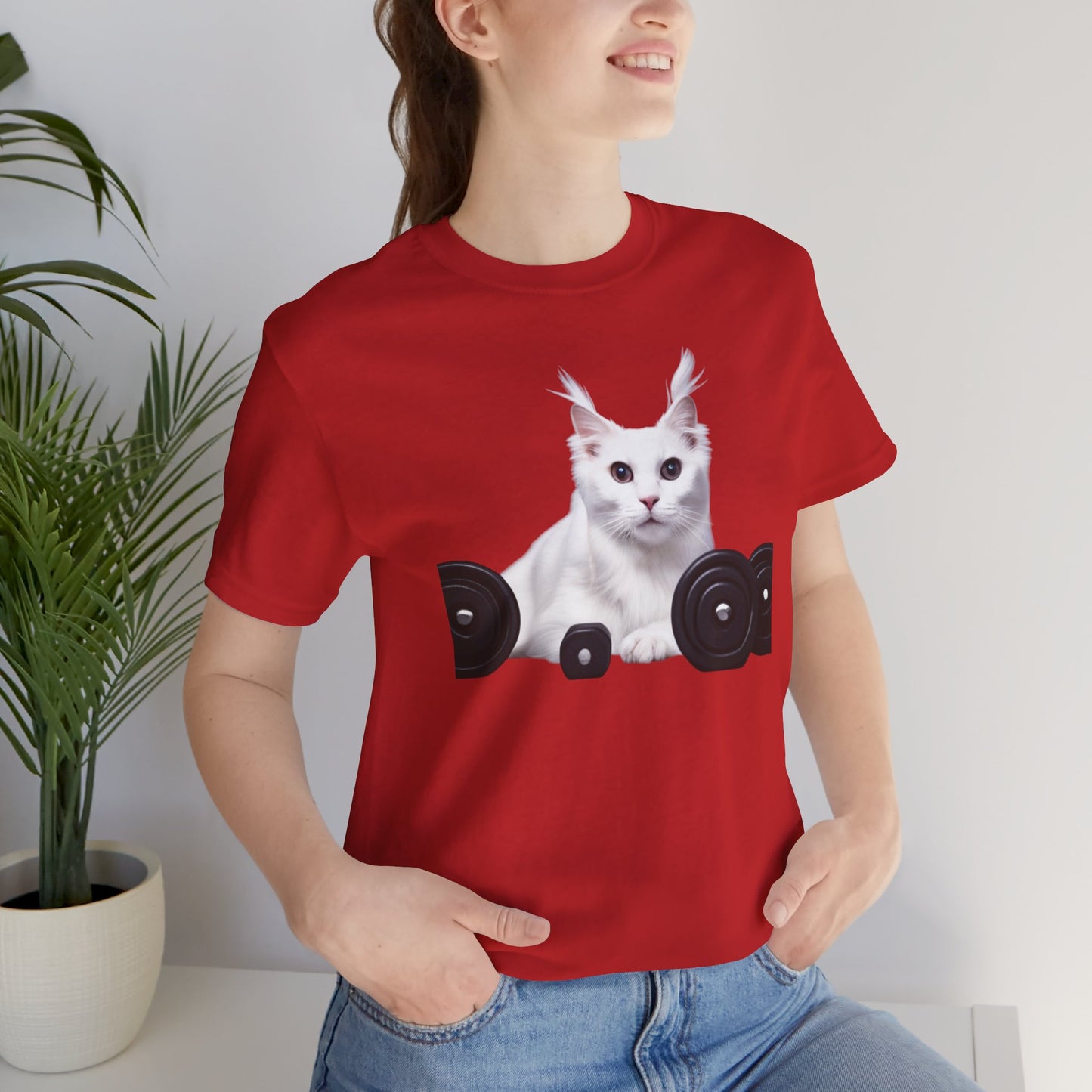 Fitness Cat Unisex Tee - Perfect for Cat Lovers & Gym Enthusiasts