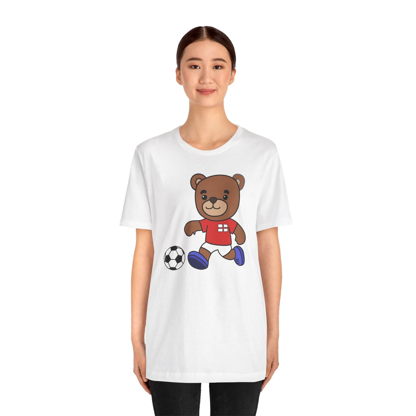 Football Teddy Bear Tee - Unisex Jersey