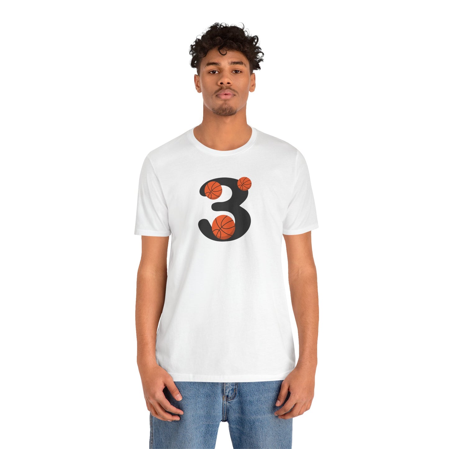 Camiseta de manga corta unisex de baloncesto 