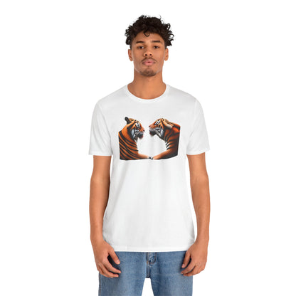 Two tigers Unisex Jersey Short Sleeve Tee