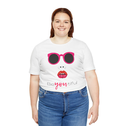 BeYOUtiful Unisex Jersey Tee - Empowering Graphic T-Shirt for Self-Expression