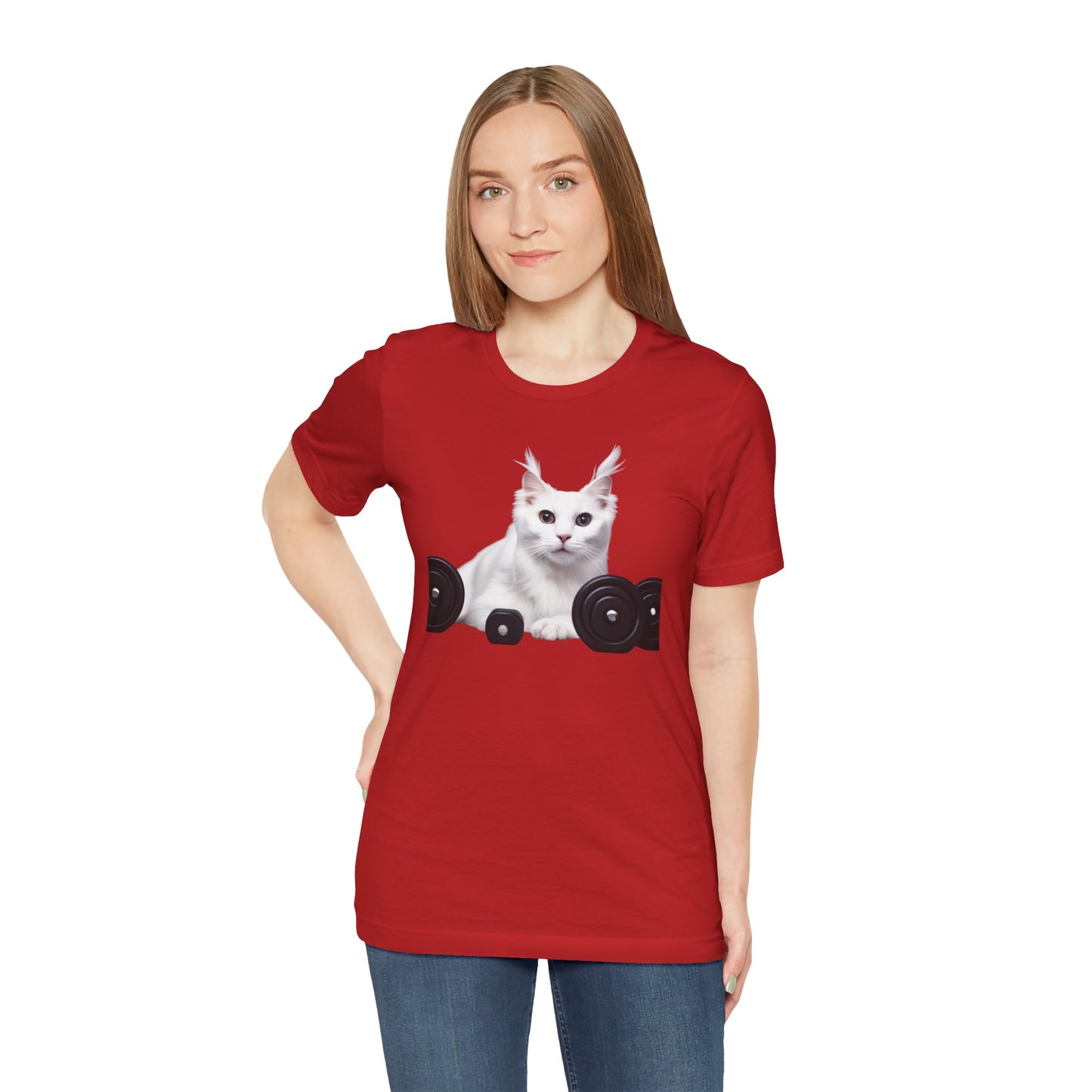 Fitness Cat Unisex Tee - Perfect for Cat Lovers & Gym Enthusiasts