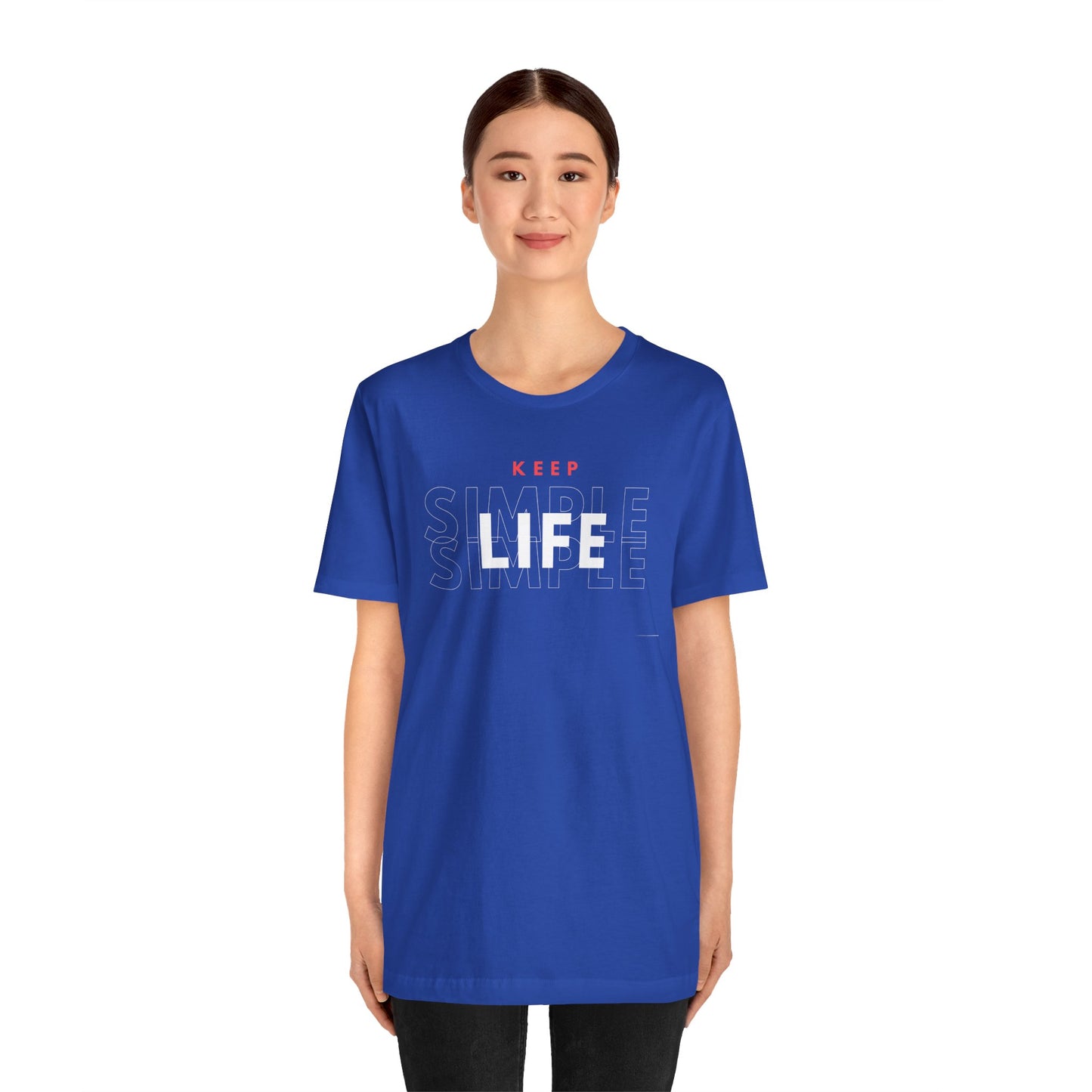 Inspirational Unisex Tee - Keep Life Simple Motivational Gift