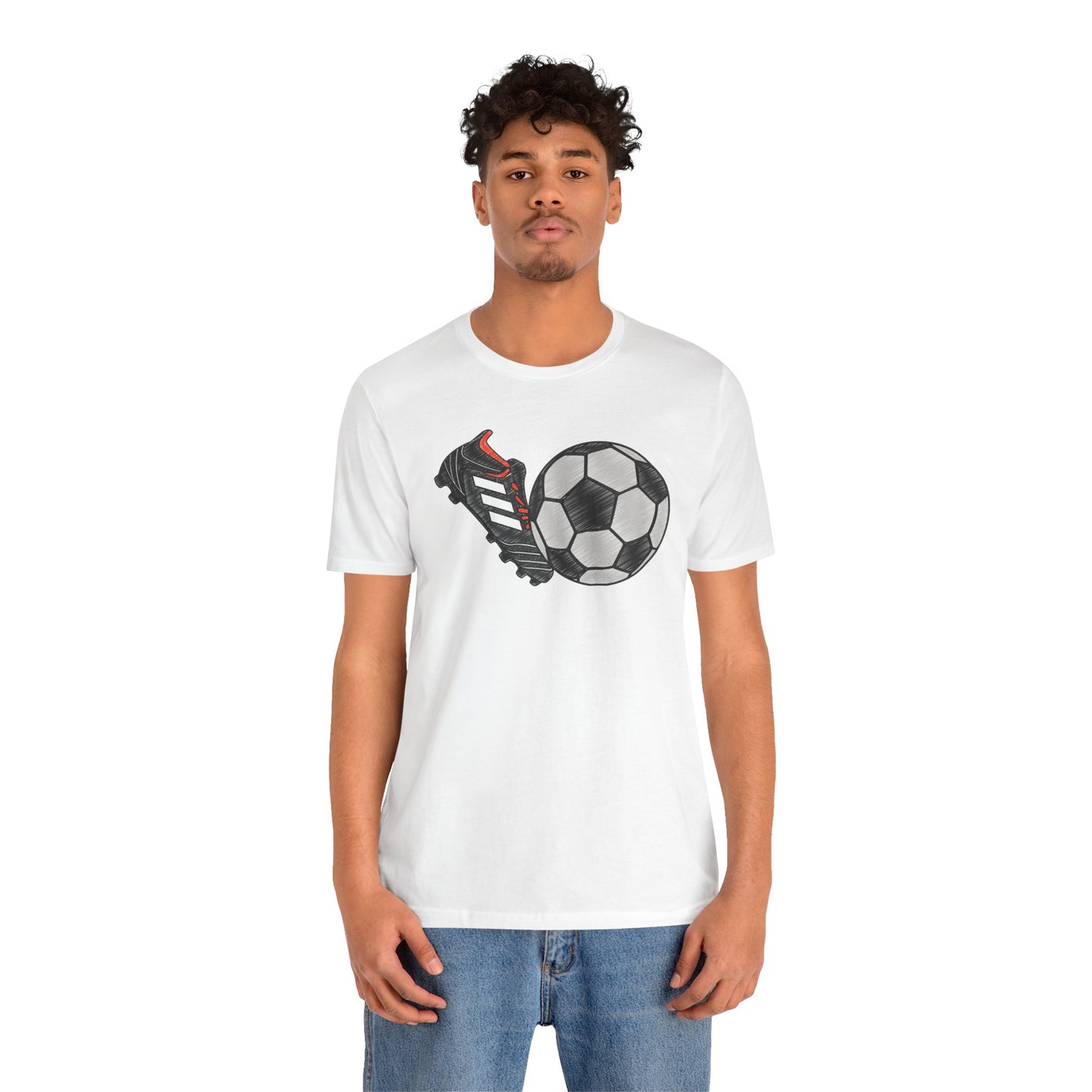 Football Shoe Unisex Tee with Express Delivery Option