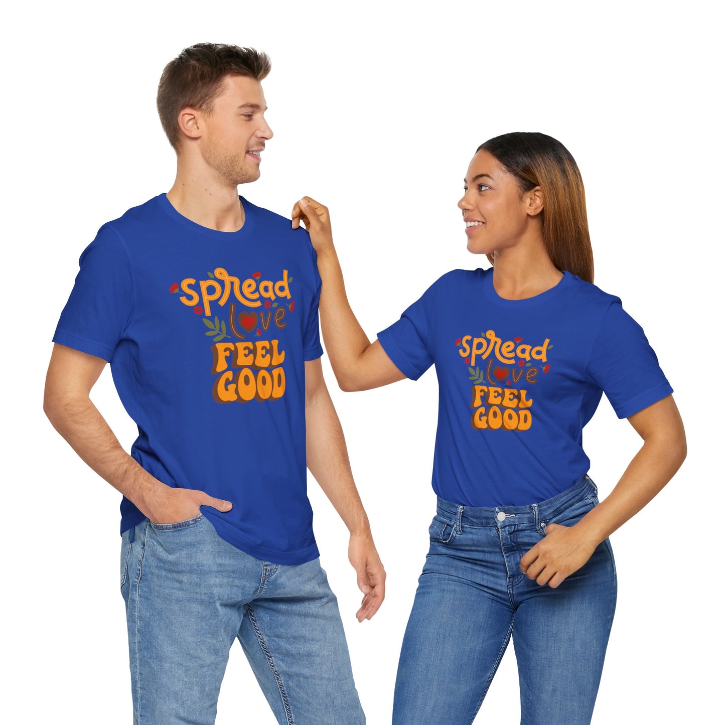 Short Sleeve Tee Spread Love Feel Good - Express Delivery Available