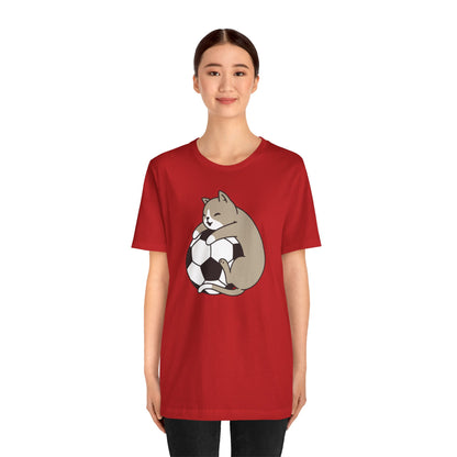 T-shirt de football Cat Hug