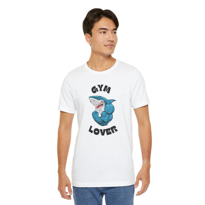 Gym Lover Shark Graphic Tee for Fitness Enthusiasts