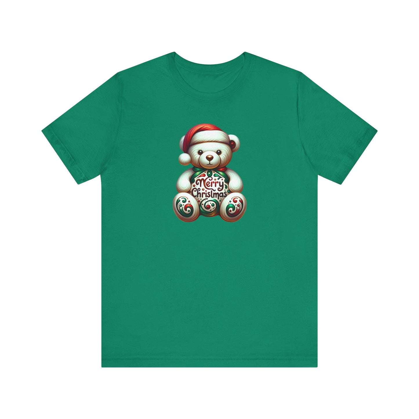 T-shirt de Noël avec ours en peluche