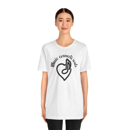 Music Connects Souls Unisex Tee - Express Delivery Available