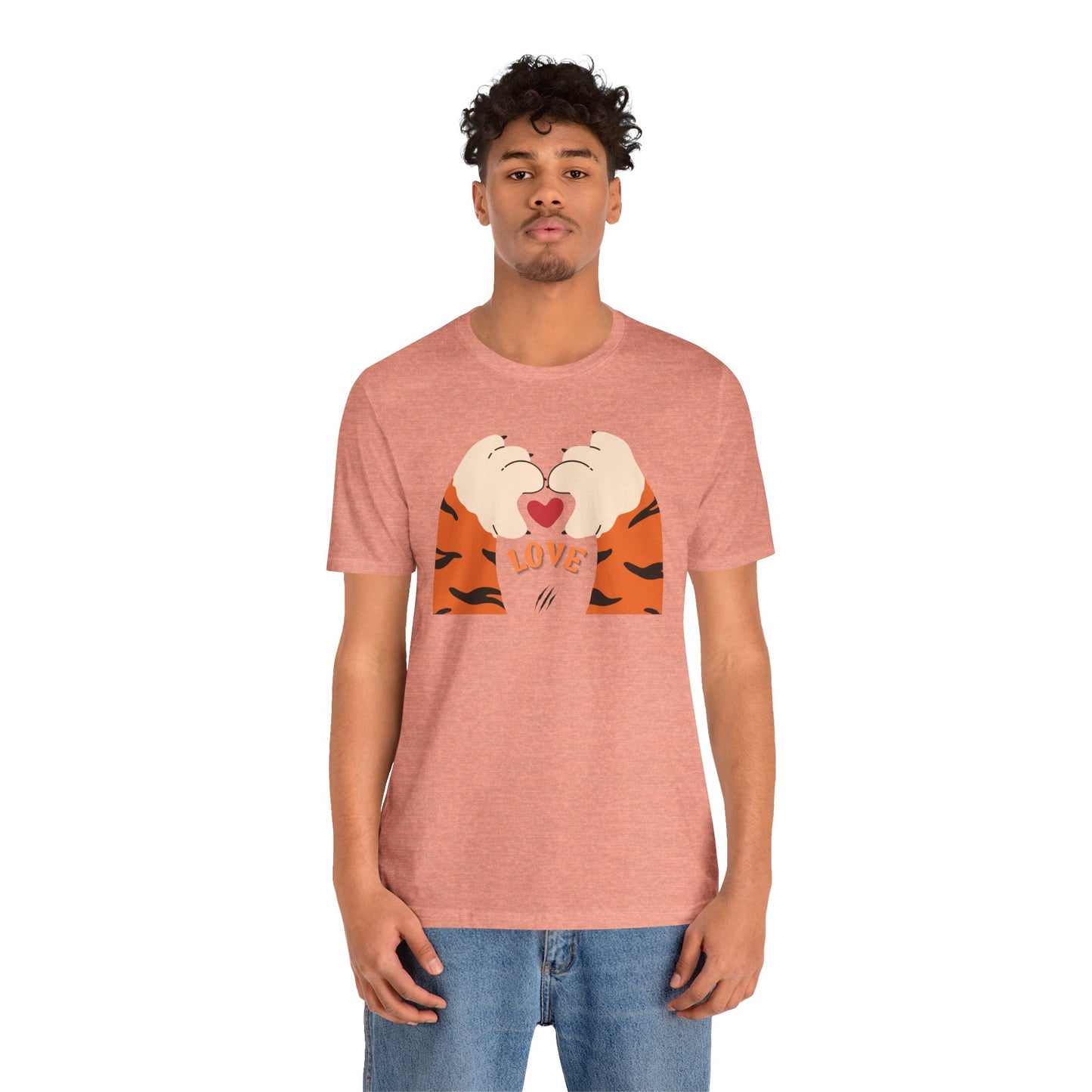 Love Heart Unisex Tee Gift - Short Sleeve