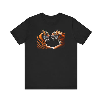 Two tigers Unisex Jersey Short Sleeve Tee