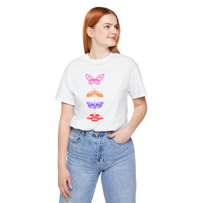 Bohemian Butterfly Graphic Tee - Unisex Jersey Short Sleeve T-Shirt