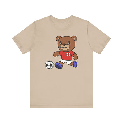 Football Teddy Bear Tee - Unisex Jersey