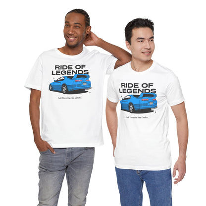 Ride of Legends Unisex Jersey Tee - Full Throttle Car Graphic