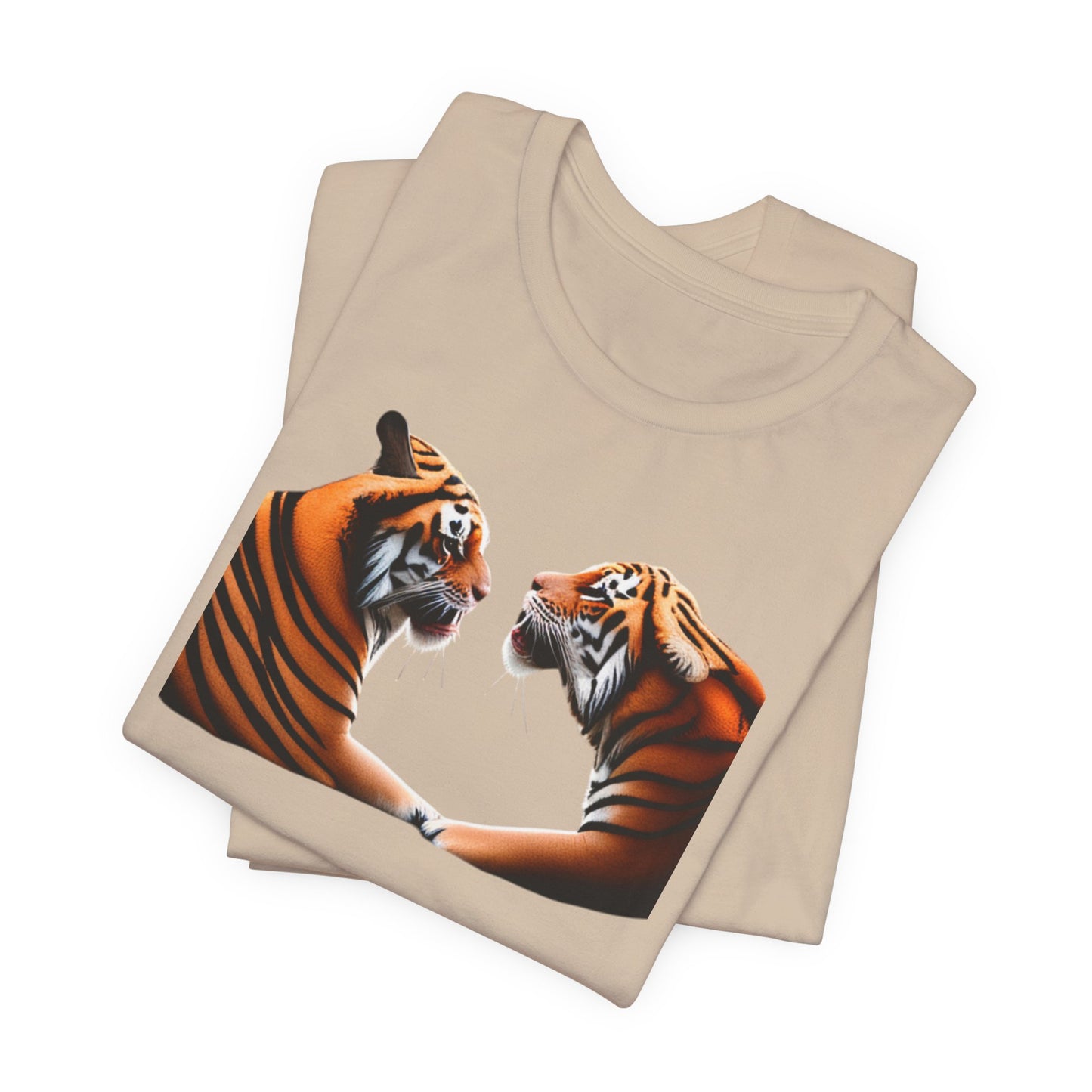 Two tigers Unisex Jersey Short Sleeve Tee