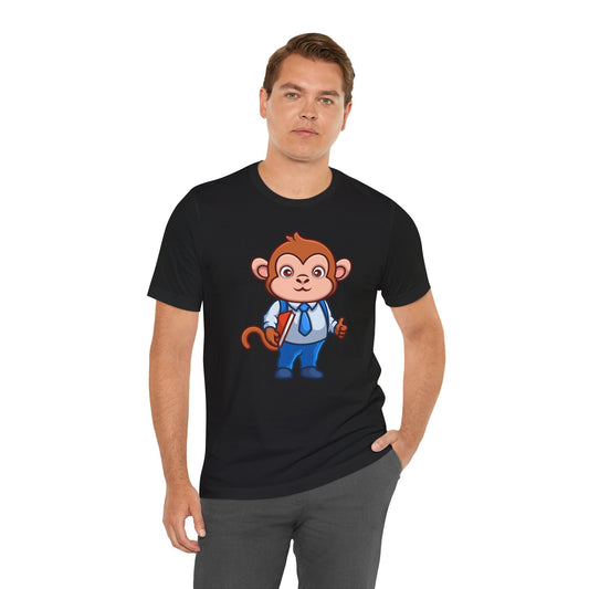 Teaching Monkey Unisex Tee with Express Delivery Option