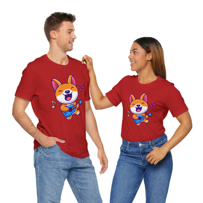 Music Dog Guitar Unisex Tee - Express Delivery Available