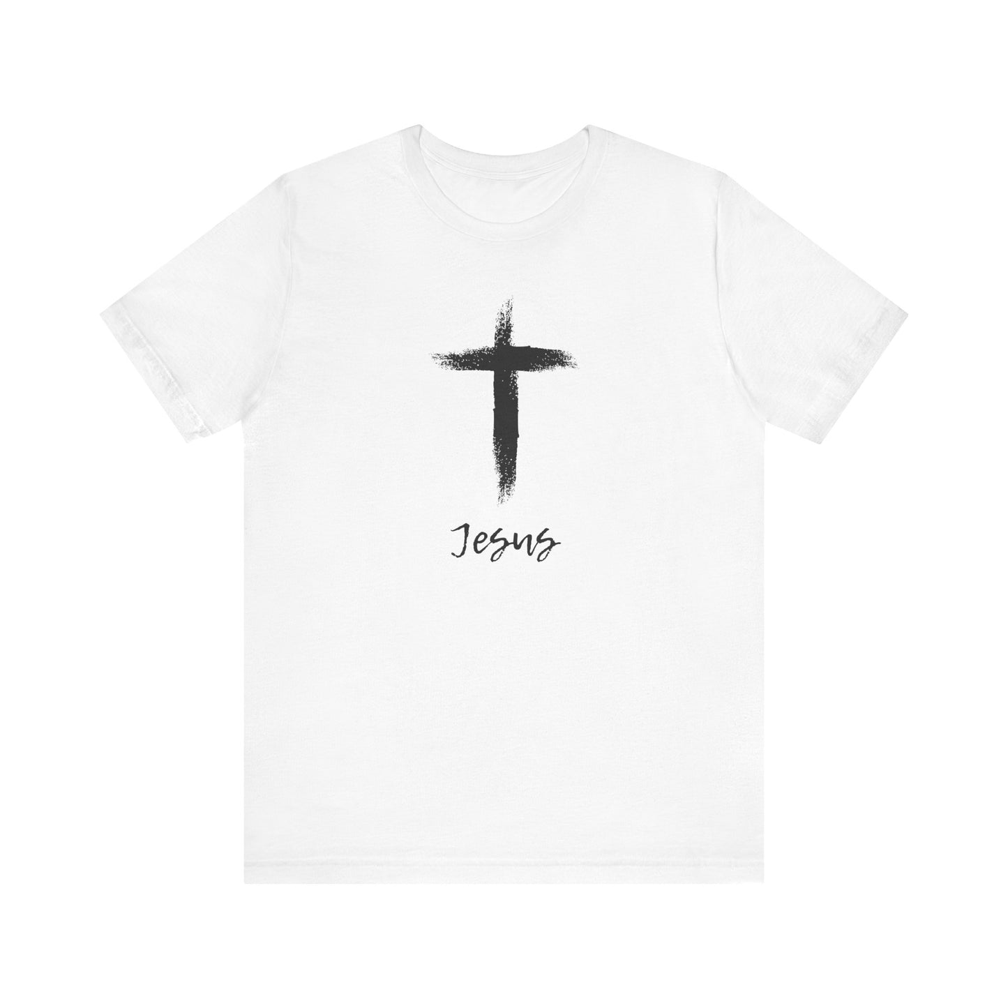 Faith Inspired Unisex Short Sleeve Tee - 'Jesus' Cross Design